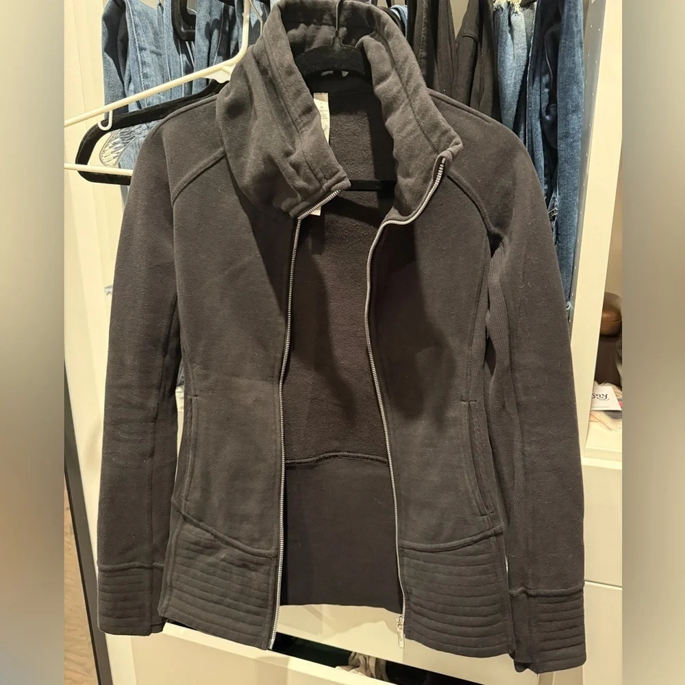 lululemon athletica Black Utility Sweatshirt Jacket